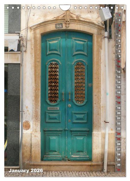 Produktbild: antique doors around europe (Wall Calendar 2026 DIN A4 portrait), CALVENDO 12 Month Wall Calendar