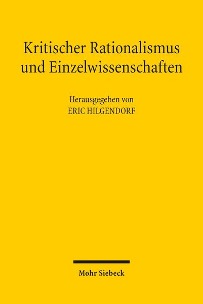 Produktbild: Kritischer Rationalismus und Einzelwissenschaften