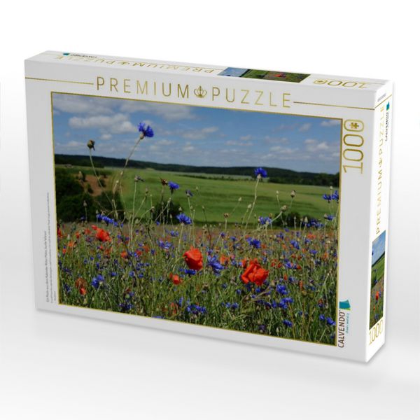 Produktbild: CALVENDO Puzzle Ein Motiv aus dem Kalender Roter Mohn, bunte Wiesen | 1000 Teile Lege-Gr&ouml;&szlig;e 64x48cm Foto-Puzzle f&uuml;r gl&uuml;ckliche Stunden