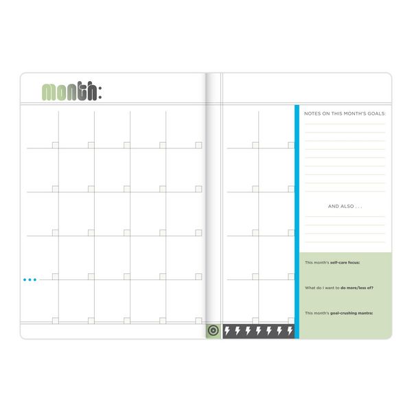 Produktbild: Crush Those Goals Undated Planner and Weekly Agenda Notebook