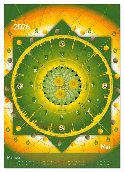 Produktbild: Jahreskreise (Wandkalender 2026 DIN A3 hoch), CALVENDO Monatskalender