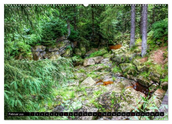 Produktbild: Verzauberter Harz (hochwertiger Premium Wandkalender 2026 DIN A2 quer), Kunstdruck in Hochglanz