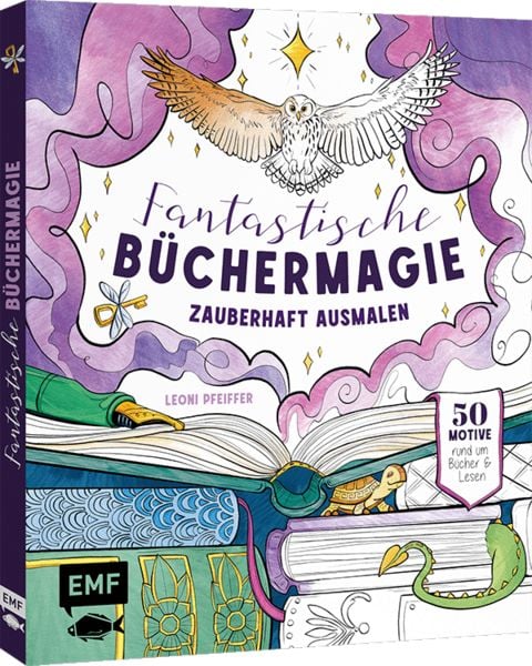 Produktbild: Fantastische B&uuml;chermagie &ndash; Zauberhafte Lesewelten zum Ausmalen