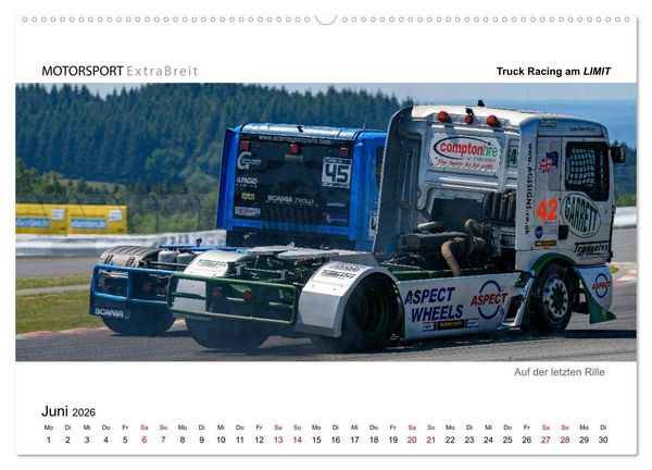 Produktbild: Truck Racing am LIMIT - Panoramabilder (Wandkalender 2026 DIN A2 quer), CALVENDO Monatskalender