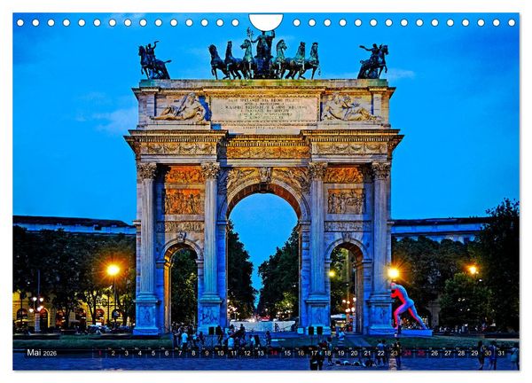 Produktbild: One Day Mailand (Wandkalender 2026 DIN A4 quer), CALVENDO Monatskalender
