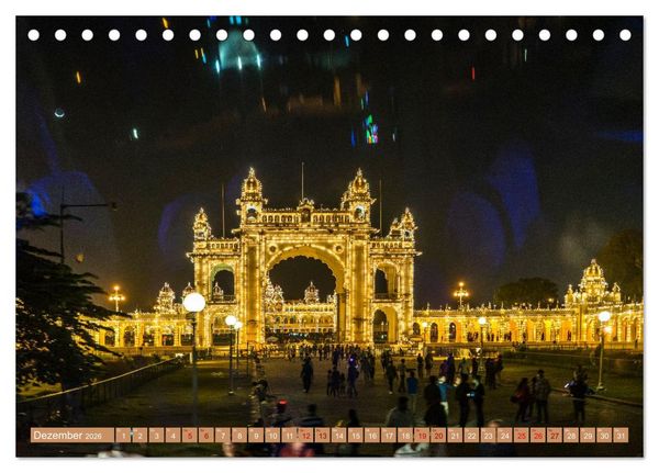 Produktbild: Indien - Der S&uuml;den (Tischkalender 2026 DIN A5 quer), CALVENDO Monatskalender