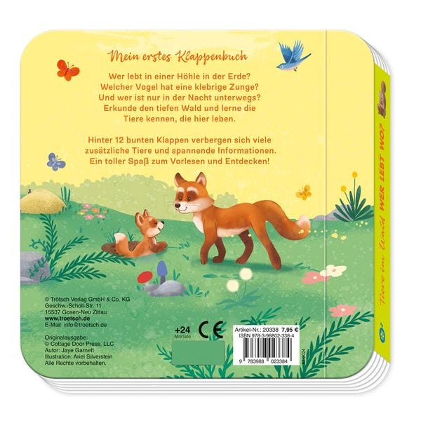 Produktbild: Tr&ouml;tsch Pappenbuch mit Klappen Mein erstes Klappenbuch Tiere im Wald Wer lebt wo?