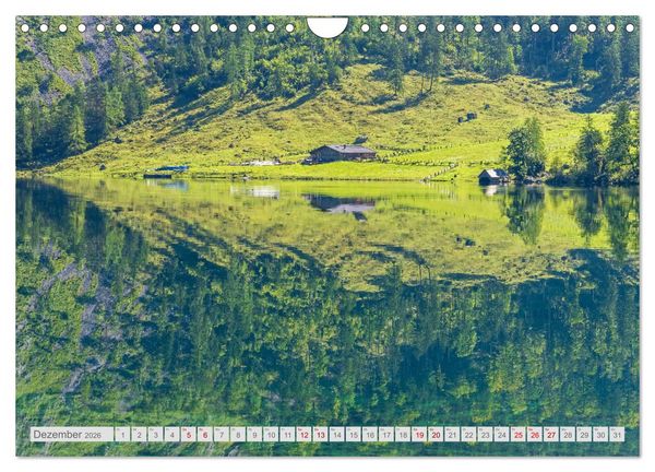 Produktbild: Malerische Seen in Bayern (Wandkalender 2026 DIN A4 quer), CALVENDO Monatskalender