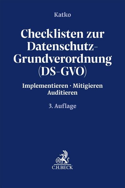 Produktbild: Checklisten zur Datenschutz-Grundverordnung (DS-GVO)
