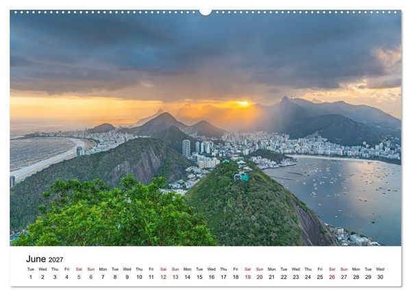 Produktbild: RIO DE JANEIRO Contrasts. Colors. Light. (Wall Calendar 2027 DIN A2 landscape), CALVENDO 12 Month Wall Calendar