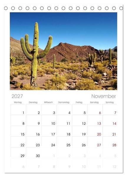 Produktbild: Tischplaner 2027 - Bolivien - Eine Wanderreise (A5 Tischkalender zum Aufstellen) CALVENDO