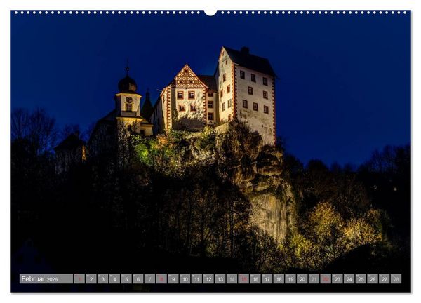 Produktbild: Burgenlandschaft Fr&auml;nkische Schweiz (hochwertiger Premium Wandkalender 2026 DIN A2 quer), Kunstdruck in Hochglanz