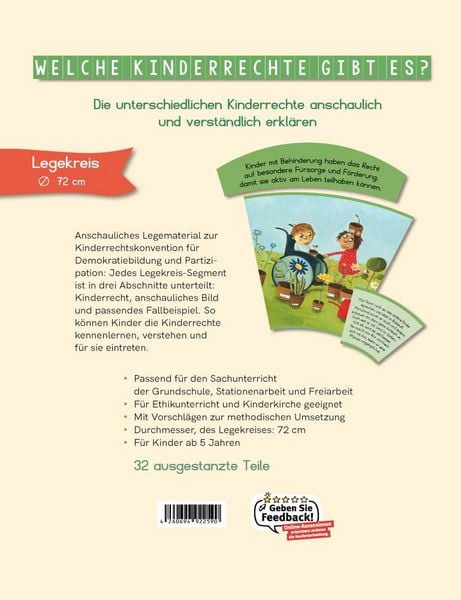 Produktbild: Die Kinderrechte. Ein Legekreis f&uuml;r die Grundschule in 10 Bildern