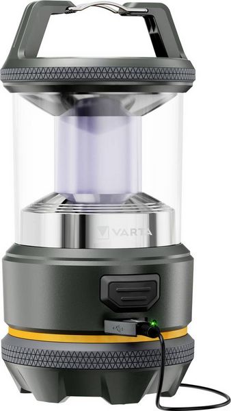 Produktbild: Varta 17550101111 VARTA Outdoor-Sportlaterne L20R LED Camping-Laterne 420 lm akkubetrieben 400 g Schwarz, Gelb
