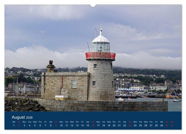 Produktbild: Irish Lighthouses - Beacons along Ireland's wild coast (High Quality Premium Wall Calendar 2026 DIN A2 landscape),CALVENDO 12 Month Wall Calendar