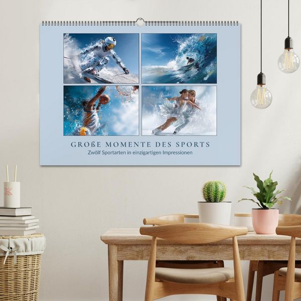 Produktbild: Gro&szlig;e Momente des Sports (Wandkalender 2026 DIN A2 quer), CALVENDO Monatskalender