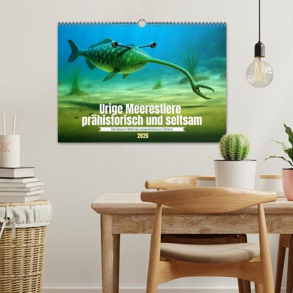 Produktbild: Urige Meerestiere pr&auml;historisch und seltsam (Wandkalender 2026 DIN A3 quer), CALVENDO Monatskalender