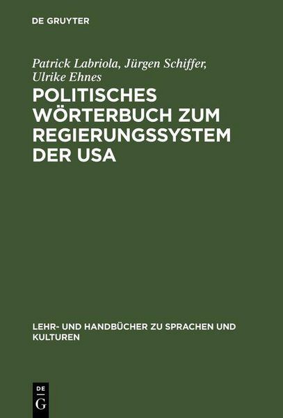 Produktbild: Politisches W&ouml;rterbuch zum Regierungssystem der USA