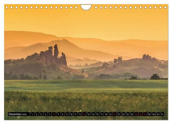 Produktbild: Die Teufelsmauer - Bizarre Felsformationen im Harz (Wandkalender 2026 DIN A4 quer), CALVENDO Monatskalender