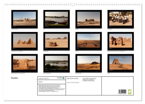 Produktbild: Sudan (Wandkalender 2026 DIN A2 quer), CALVENDO Monatskalender