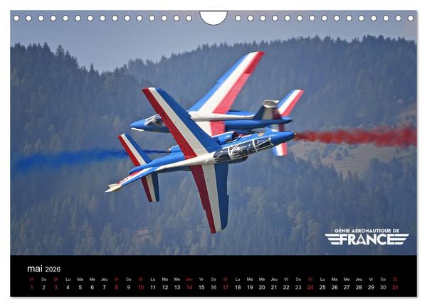 Produktbild: G&eacute;nie a&eacute;ronautique de France (Calendrier mural 2026 DIN A4 vertical), CALVENDO calendrier mensuel
