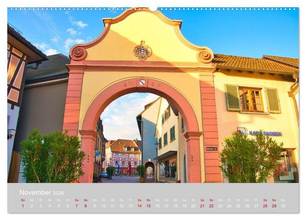 Produktbild: Ettenheim - Perle der Ortenau (Wandkalender 2026 DIN A2 quer), CALVENDO Monatskalender
