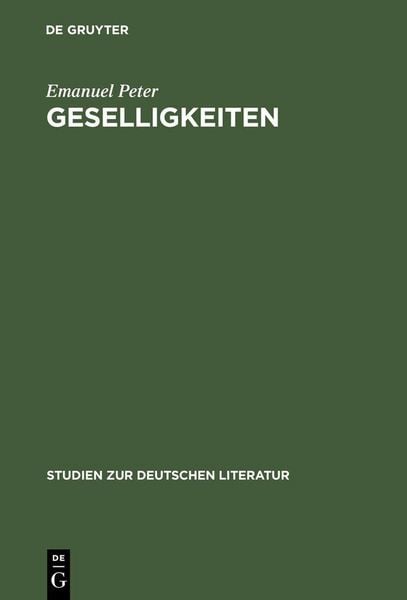 Produktbild: Geselligkeiten