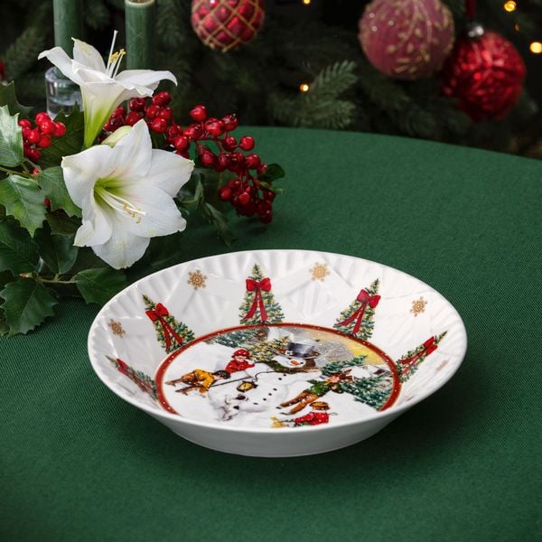 Produktbild: Villeroy & Boch Toy's Fantasy Schale gro&szlig;, Schneemann bauen