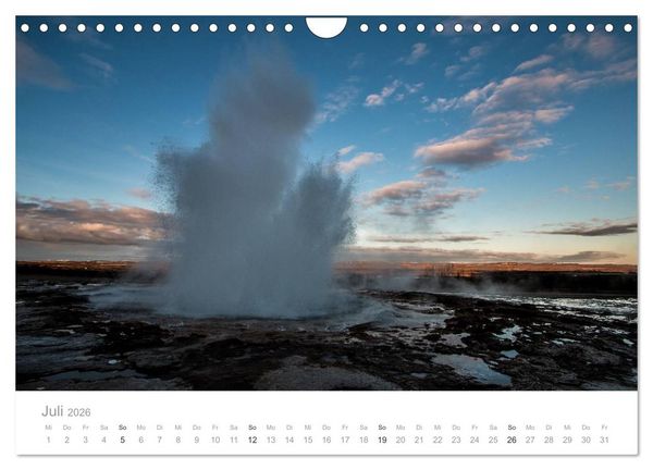 Produktbild: Island - Iceland Impressionen (Wandkalender 2026 DIN A4 quer), CALVENDO Monatskalender