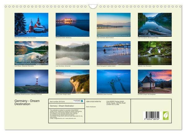 Produktbild: Germany - Dream Destination (Wall Calendar 2026 DIN A3 landscape), CALVENDO 12 Month Wall Calendar