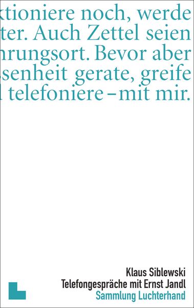 Produktbild: Telefongespr&auml;che mit Ernst Jandl