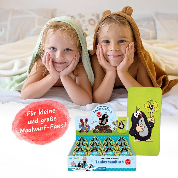 Produktbild: Tr&ouml;tsch Der kleine Maulwurf Zauberhandtuch 30 x 60 cm