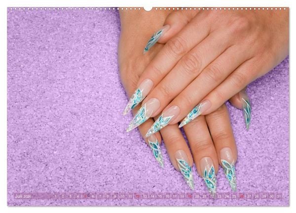 Produktbild: Verg&auml;ngliche Kunst - Nailart Episode 2 (Wandkalender 2026 DIN A2 quer), CALVENDO Monatskalender