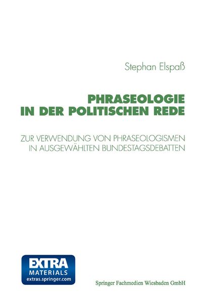 Produktbild: Phraseologie in der Politischen Rede