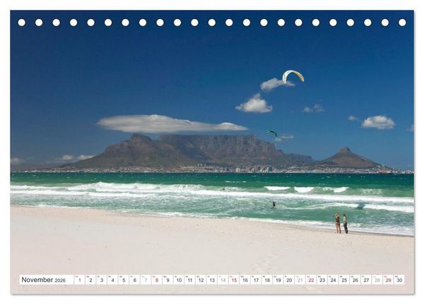 Produktbild: S&uuml;dafrika - Kapstadt (Tischkalender 2026 DIN A5 quer), CALVENDO Monatskalender