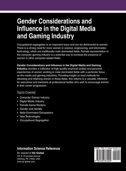 Produktbild: Gender Considerations and Influence in the Digital Media and Gaming Industry