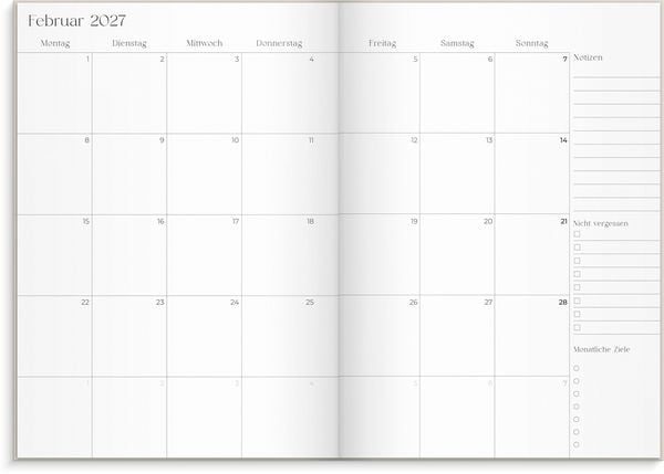 Produktbild: Student Planner A5 26/27 Beige