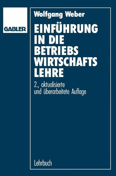 Produktbild: Einf&uuml;hrung in die Betriebswirtschaftslehre
