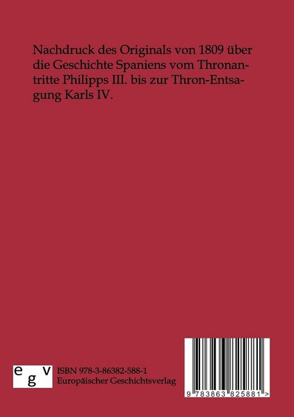 Produktbild: Adams Geschichte von Spanien seit der Entdeckung bis zur Thron-Entsagung Karls IV.