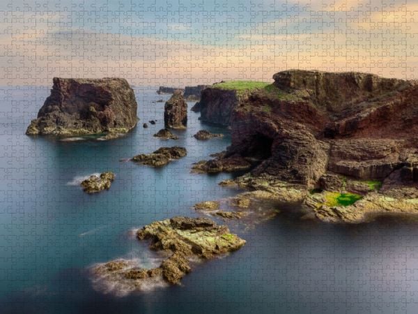 Produktbild: CALVENDO Puzzle Eshaness Klippen | 1000 Teile Lege-Gr&ouml;&szlig;e 64x48cm Foto-Puzzle f&uuml;r gl&uuml;ckliche Stunden