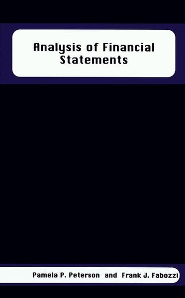 Produktbild: Analysis of Financial Statements
