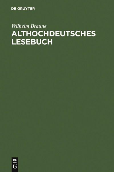 Produktbild: Althochdeutsches Lesebuch