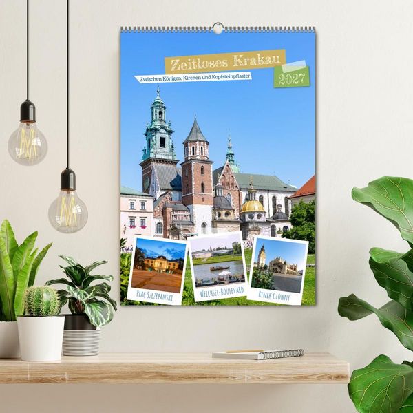 Produktbild: Zeitloses Krakau. Zwischen K&ouml;nigen, Kirchen und Kopfsteinpflaster (Wandkalender 2027 DIN A2 hoch), CALVENDO Monatskalender