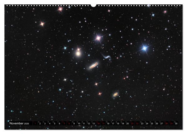 Produktbild: Galaxien des Nordhimmels (Wandkalender 2026 DIN A2 quer), CALVENDO Monatskalender
