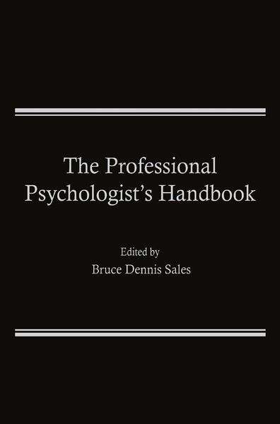 Produktbild: The Professional Psychologist's Handbook