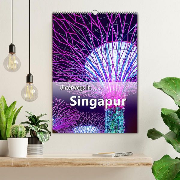 Produktbild: Unterwegs in Singapur (Wandkalender 2026 DIN A2 hoch), CALVENDO Monatskalender