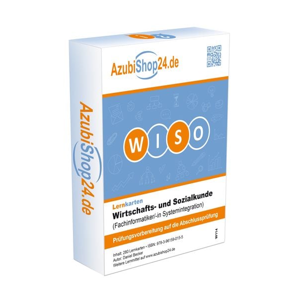 Produktbild: Lernkarten Wiso Wirtschafts- und Sozialkunde Fachinformatiker Systemintegration