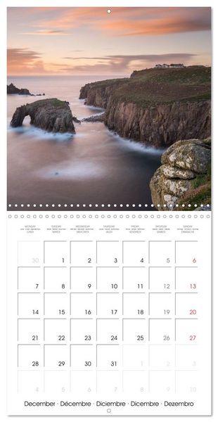 Produktbild: Beautiful Cornish Seascapes (Wall Calendar 2026 12 &times; 12 Inch) CALVENDO 12 Month Wall Calendar