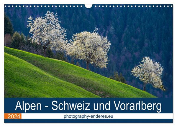 Alpen - Schweiz und Vorarlberg (Wandkalender 2024 DIN A3 quer), CALVENDO Monatskalender