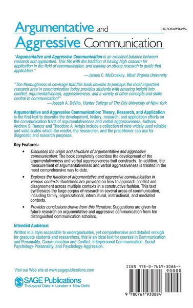 Produktbild: Argumentative and Aggressive Communication